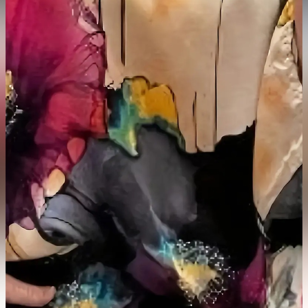 Floral Print Two-Piece Set (silky material - never worn) - Picture 2 of 3